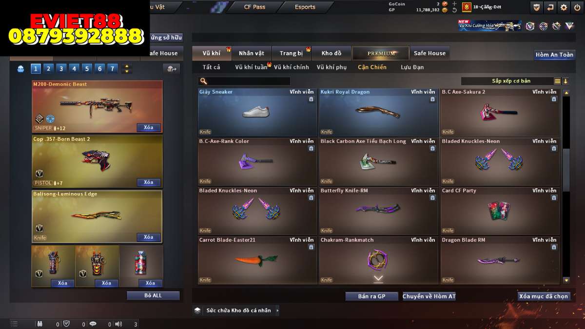 shop acc cf uy tin gia re